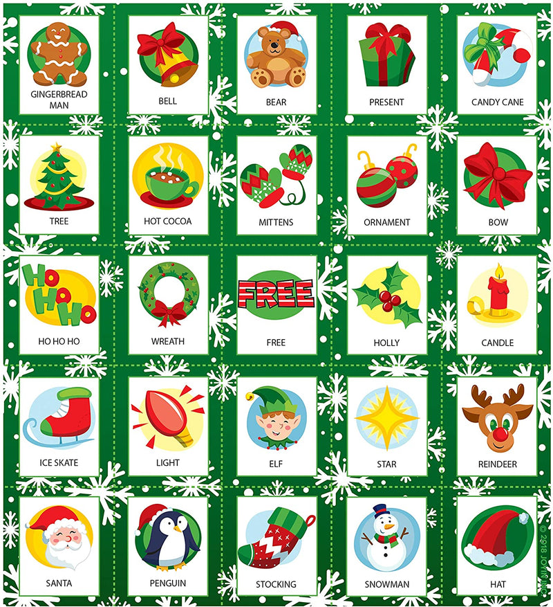 Christmas Bingo Cards for Kids