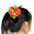 Hawaiian Luau Flower Lei Hair Clip Set