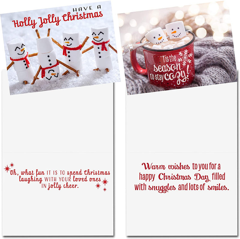 72 Warm Winter Greeting Cards with Envelopes