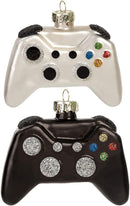 Christmas Tree Game Controller Ornament Decoration Black and White