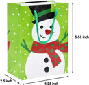 18 Pack Christmas Gift Bags, Holiday Paper Bags