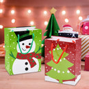 18 Pack Christmas Gift Bags, Holiday Paper Bags