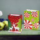 18Pcs Christmas Gift Bags, Holiday Paper Goody Bags with Handles