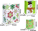 20Pcs Christmas Goody Gift Bags with Handles Assorted Sizes