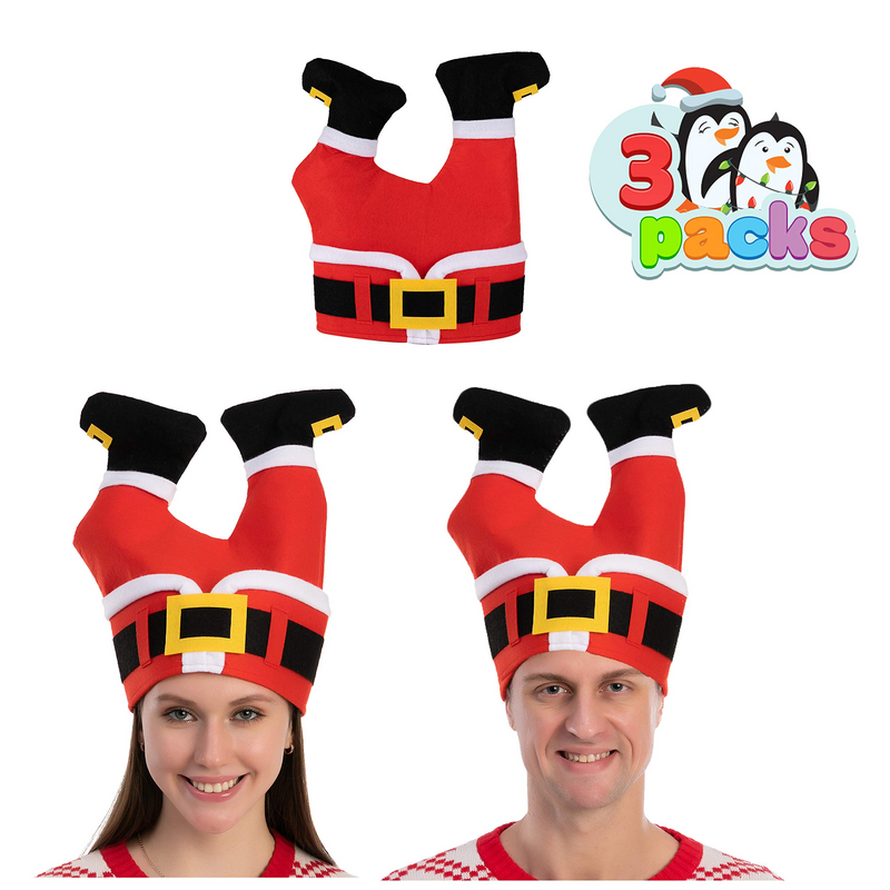 3 Piece Christmas Santa Pants Hats
