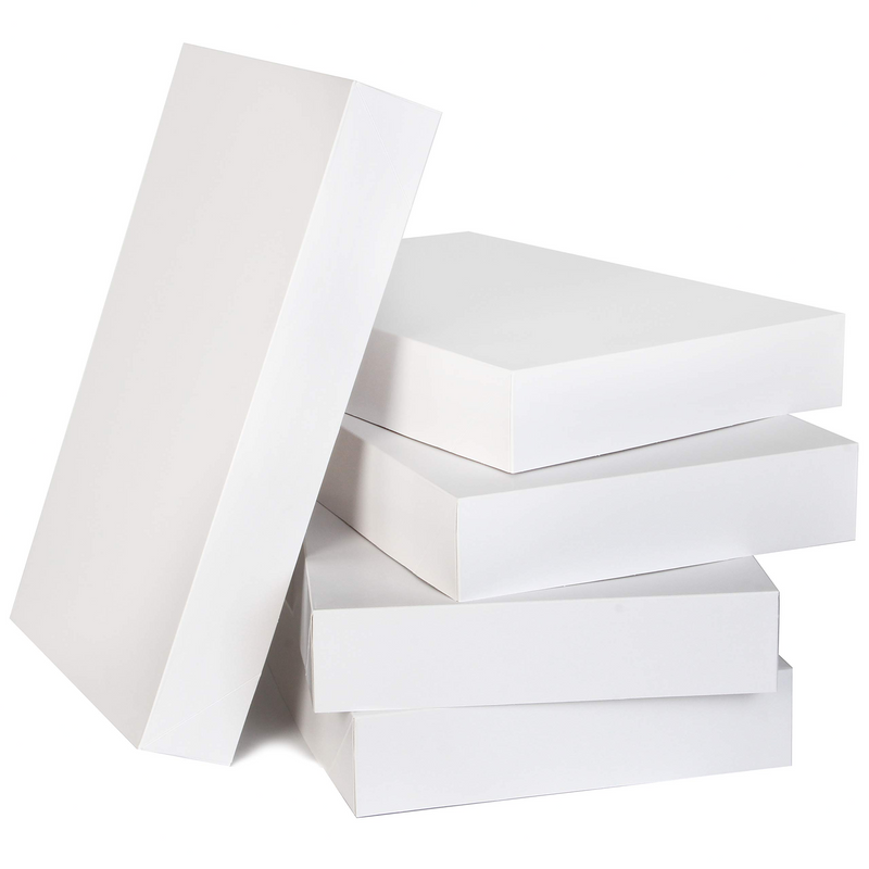 12 Pcs White Cardboard Gift Boxes