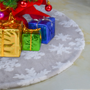 36in Jacquard Cashmere Snow Flake Tree Skirt