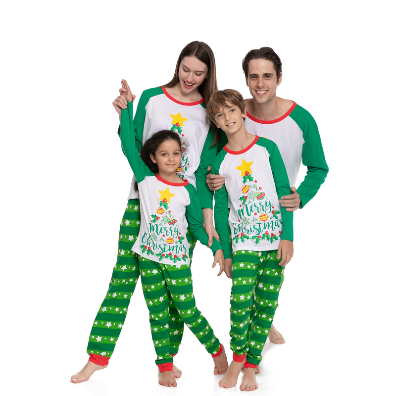 Men Green Christmas Tree Pajamas