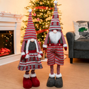 Long Leg Standing Gnome Couple, 40in (Knitting Style)
