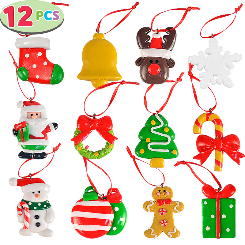 Handmade Christmas Mini Ornaments, 12 Pcs