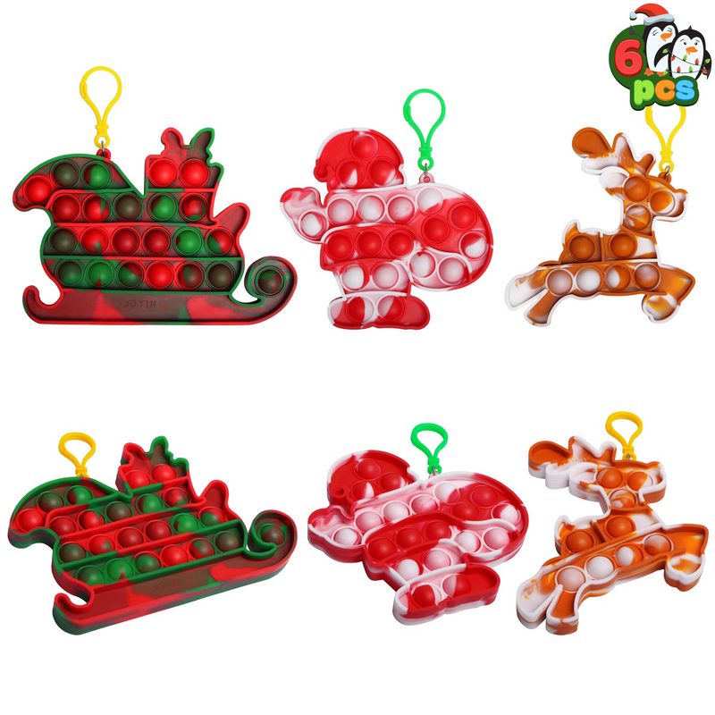 Christmas 5'' Toy with 3 Designs, 6 Pcs