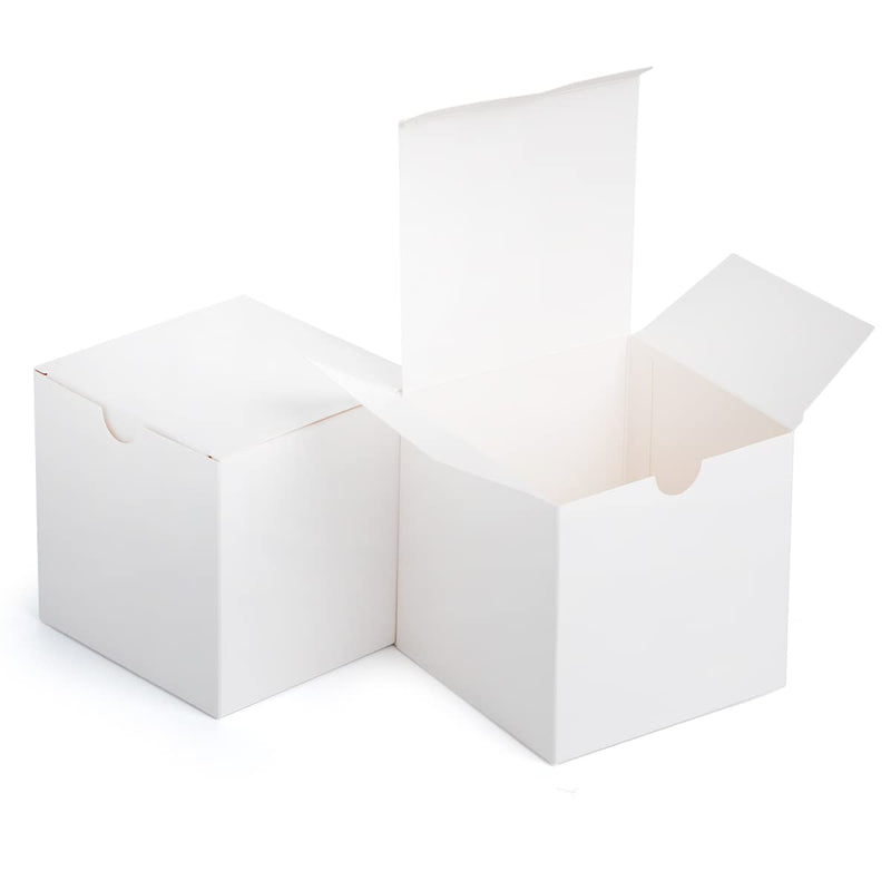 Plain White Kraft Paper Gift Box, 36 Pcs