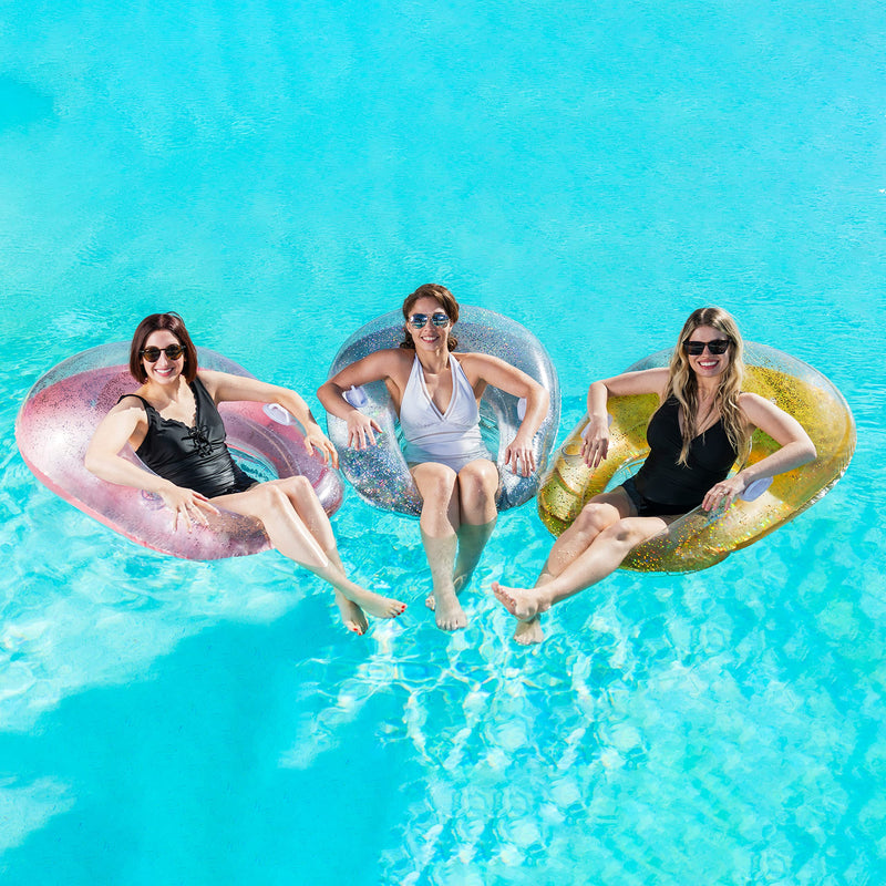 SLOOSH - Inflatable Pool Chair Floaties, 3 Pack