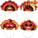 Thanksgiving Turkey Headband, 24 Piece