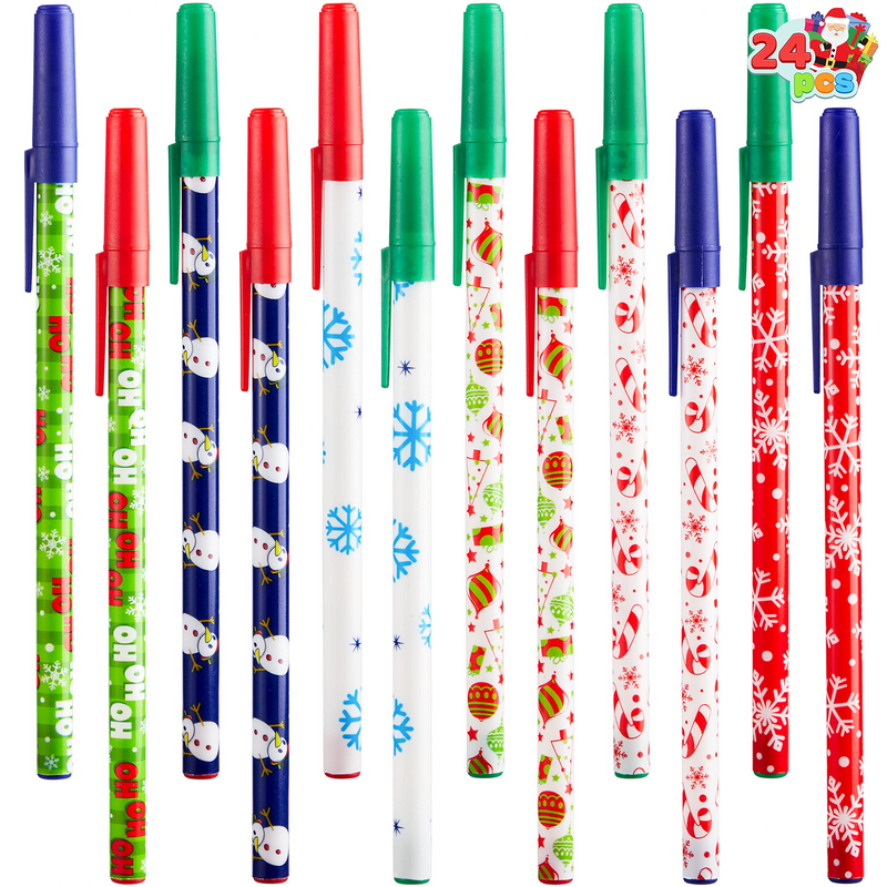 Christmas Stick Pens, 24 Pcs
