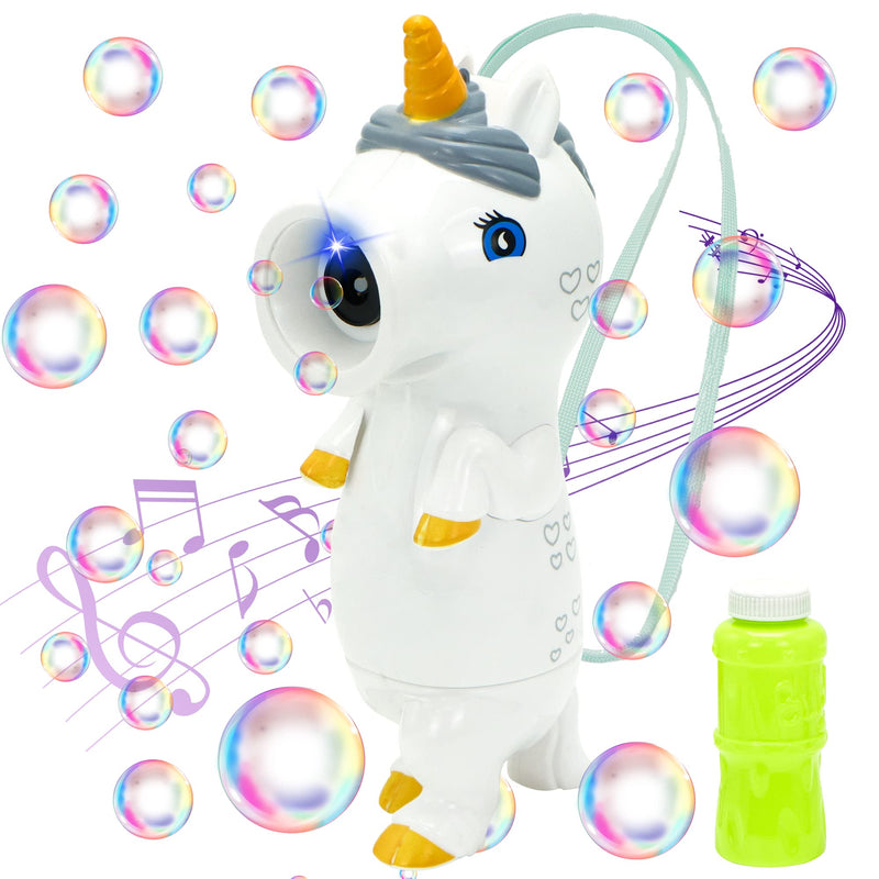 Unicorn Bubble wands with Music and Light