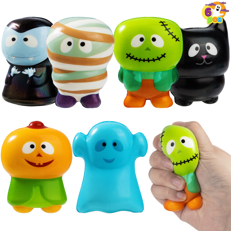 6 Halloween Squishy Toys