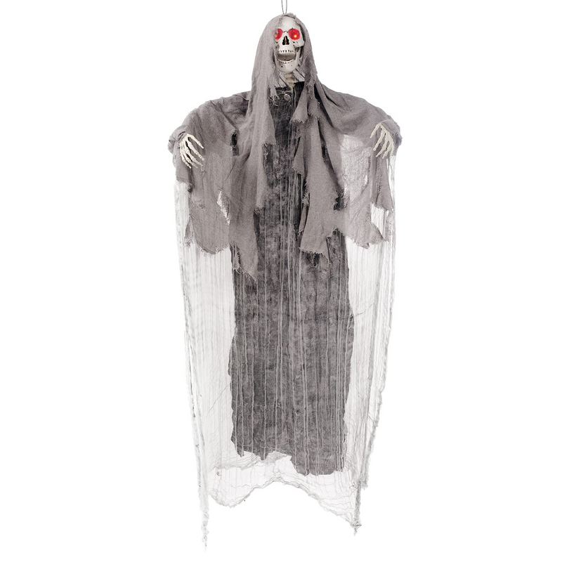 5.6 ft Spooky Hanging Skeleton (Gray)