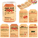 120 Pcs Kraft Paper Sticker Roll