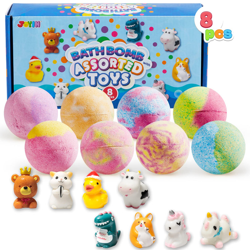 Bath Bombs for Kids with Assorted Animal Toys