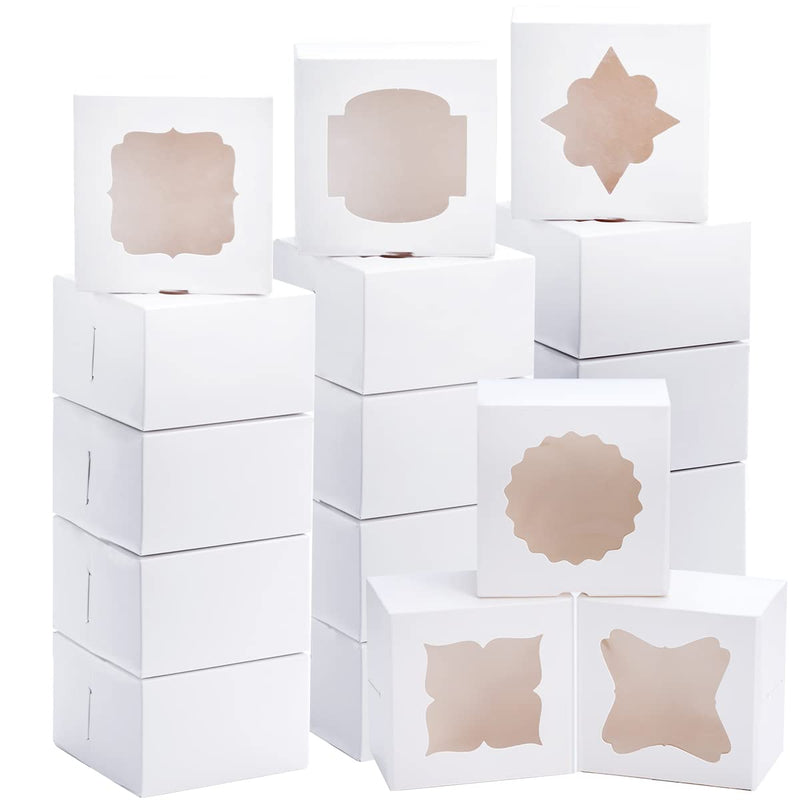 Cake Boxes with Window, 36 Pcs