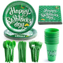 126Pcs St Patrick's Party Supplies Pack for 18 People