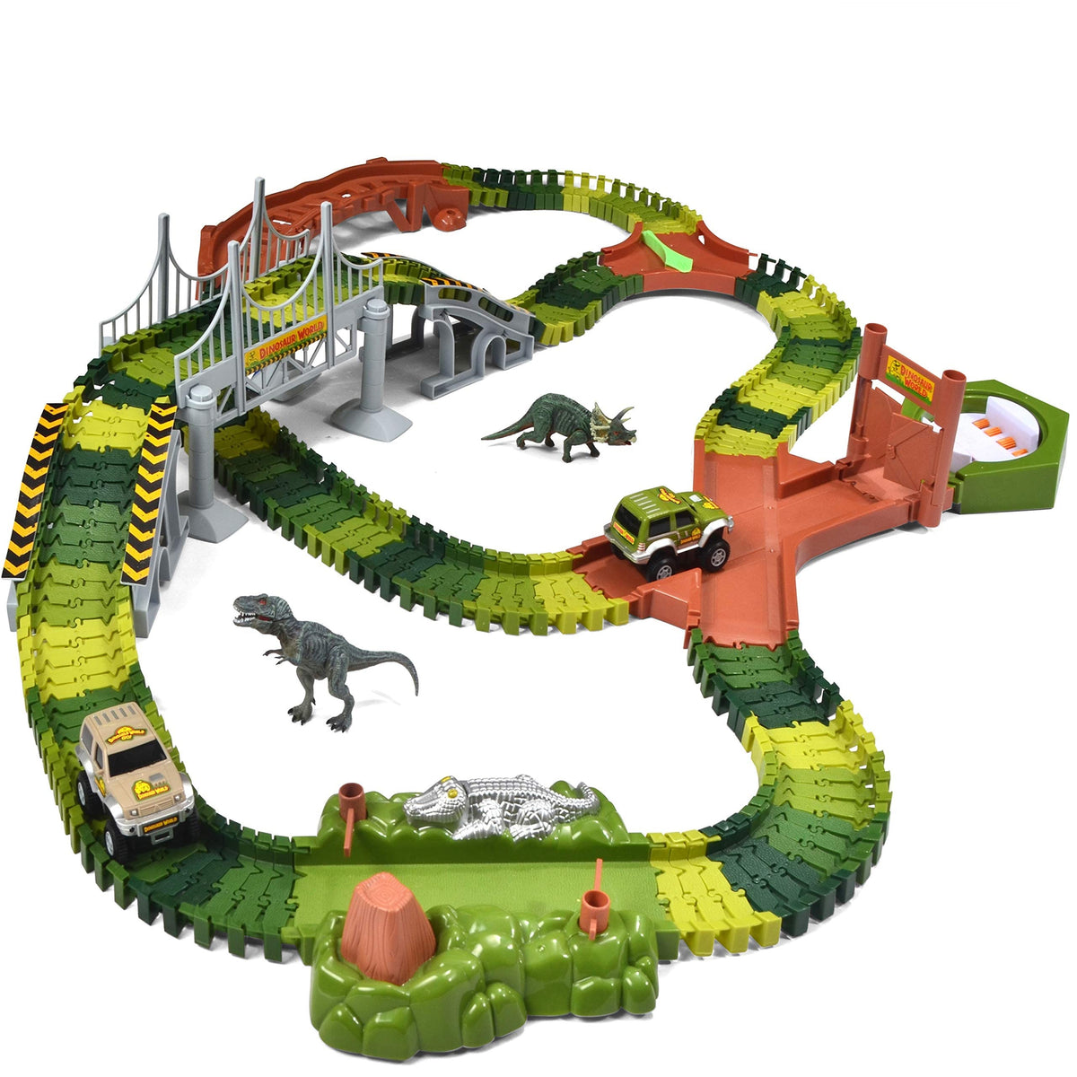 Dinosaur race car track online