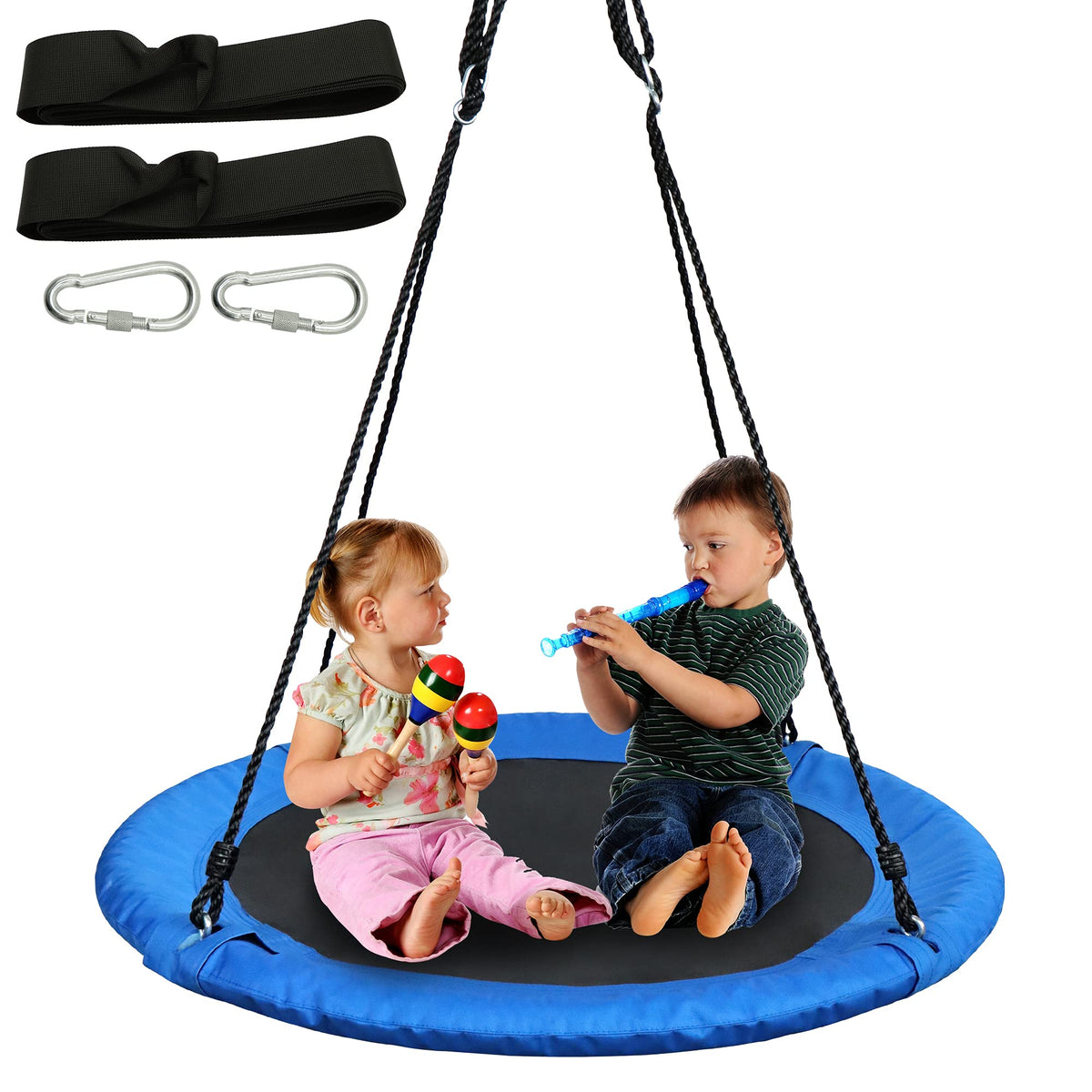 TURFEE - 40in Tree Swing Blue, 1 Pack