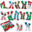 12Pairs Warm Soft Christmas Socks Set