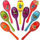 Cinco De Mayo Fiesta Wooden Maracas, 9 Pcs