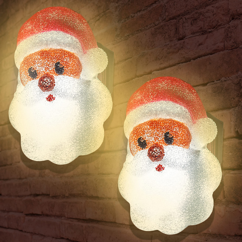 2 Piece Santa Porch Light Covers