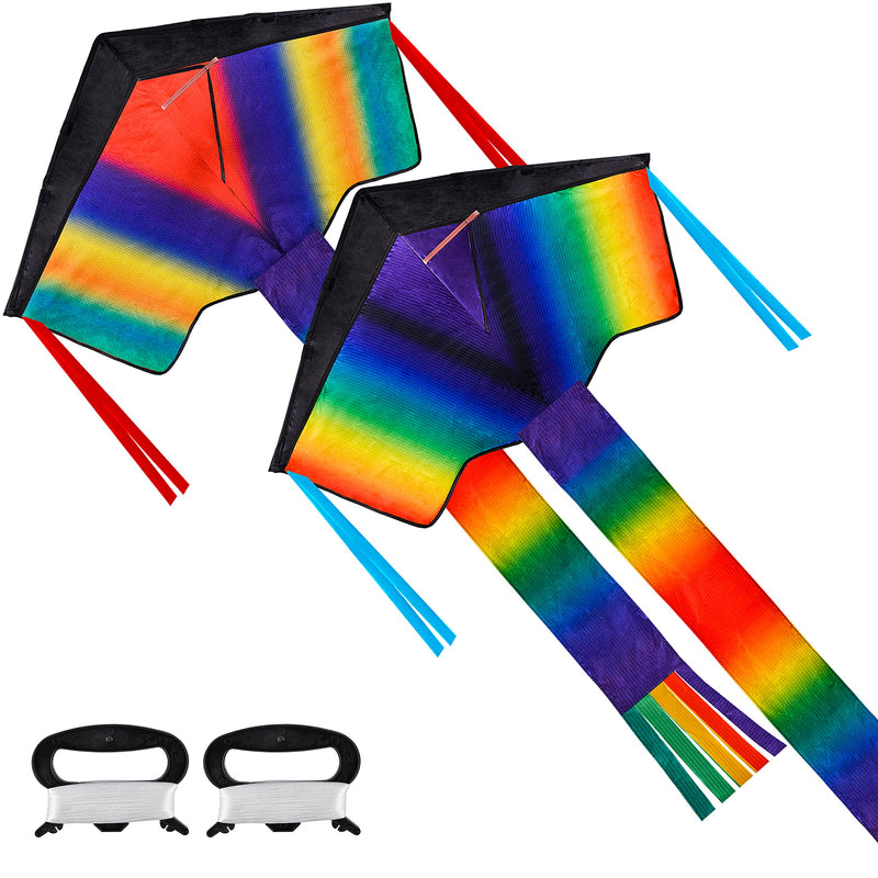 2 Packs Delta Rainbow Kite