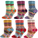 6 Piece Christmas Wool Socks