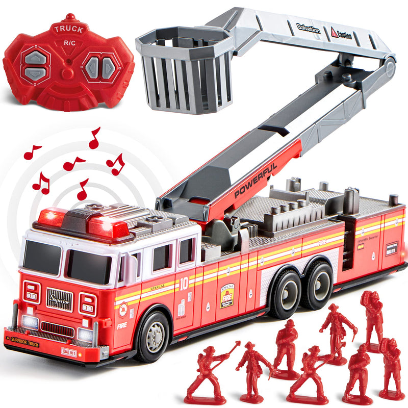 RC Fire Rescue Truck Toy Set