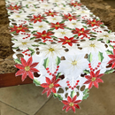 Christmas Flower Table Runner
