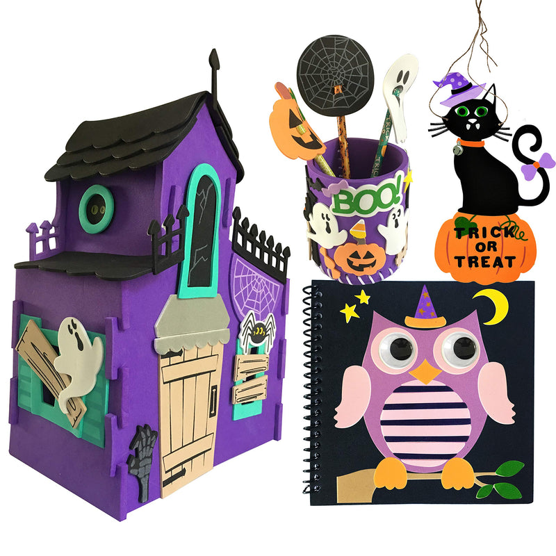 Halloween Art and Craft Kit DIY with 3D Spooky residence
