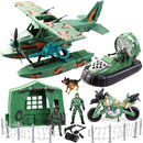 Military Camp With Seaplane Toys Set