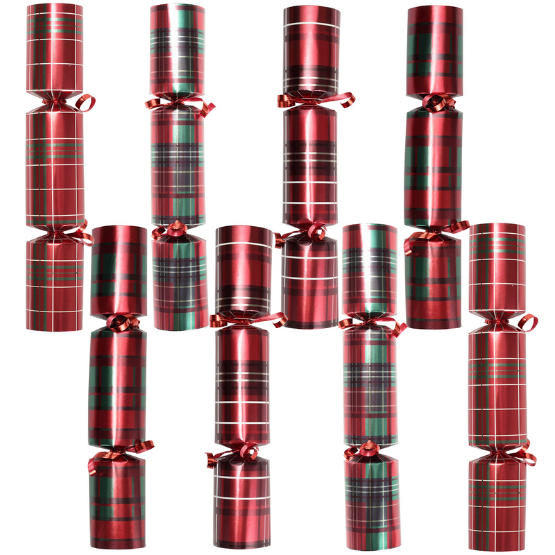 10in Christmas No Snap Party Favor (Plaid)