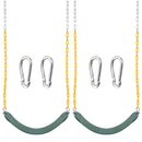 TURFEE -  Green Swing Seats with 66in Chain,  2 Pack