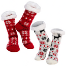 2 Piece Women's Fleece Lining Fuzzy Soft Slipper Socks