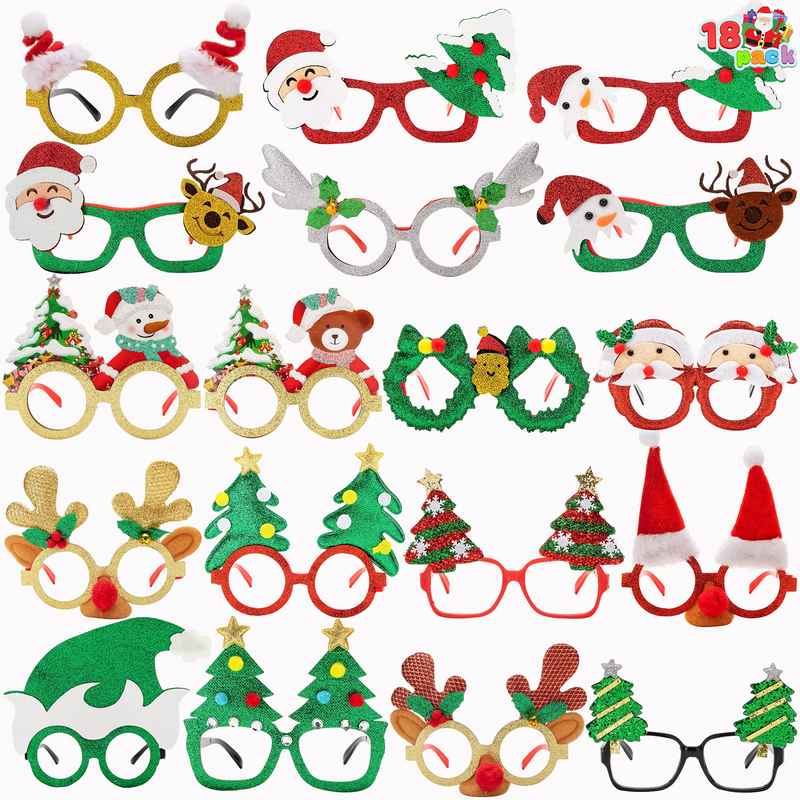 18 Piece Christmas Glass Frames