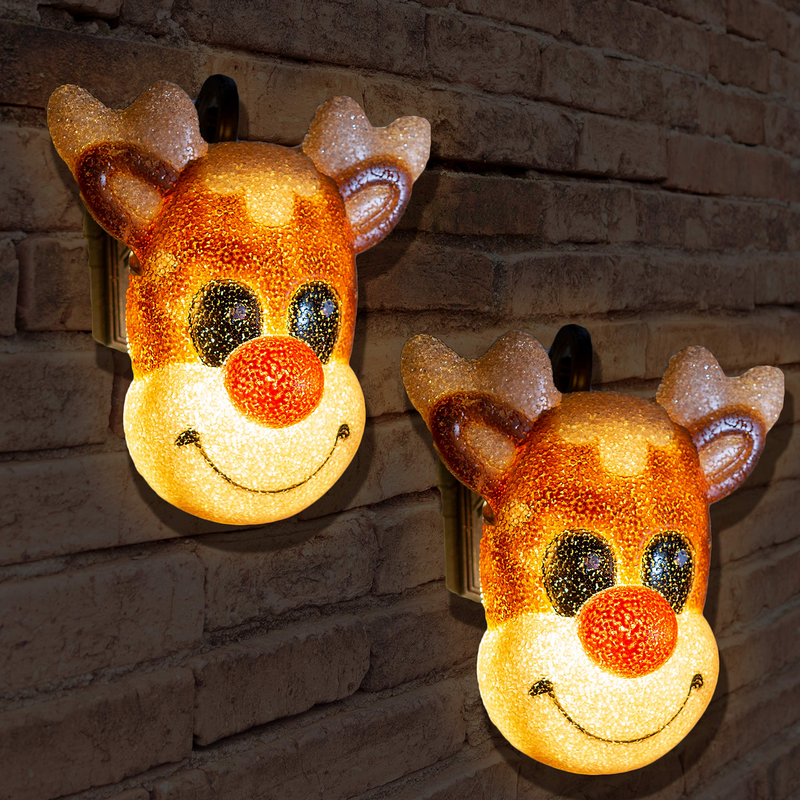 2 Pack Christmas Reindeer Porch Light Cover