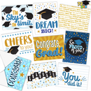 Graduation Cards Blue, 72 pcs