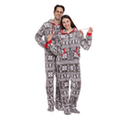 Adult Grey Snowflake jumpsuit