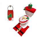 5 Pieces Santa  Toilet Cover