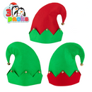Unisex Christmas Elf Felt Hats, 3pcs