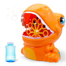 SLOOSH - Orange Dinosaur Bubble Machine