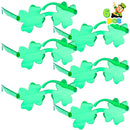 6 Pairs St. Patrick's Day Shamrock Glasses