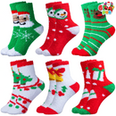 6 Pairs Adult Christmas Fuzzy Socks