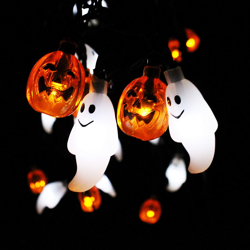 Ghost and Pumpkin LED String Light